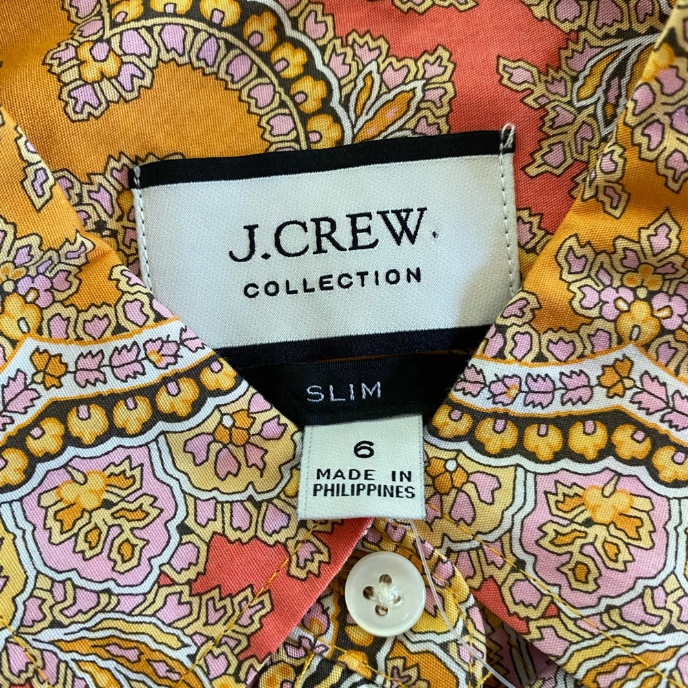 JCrew Collection women’s paisley shirt-NWT